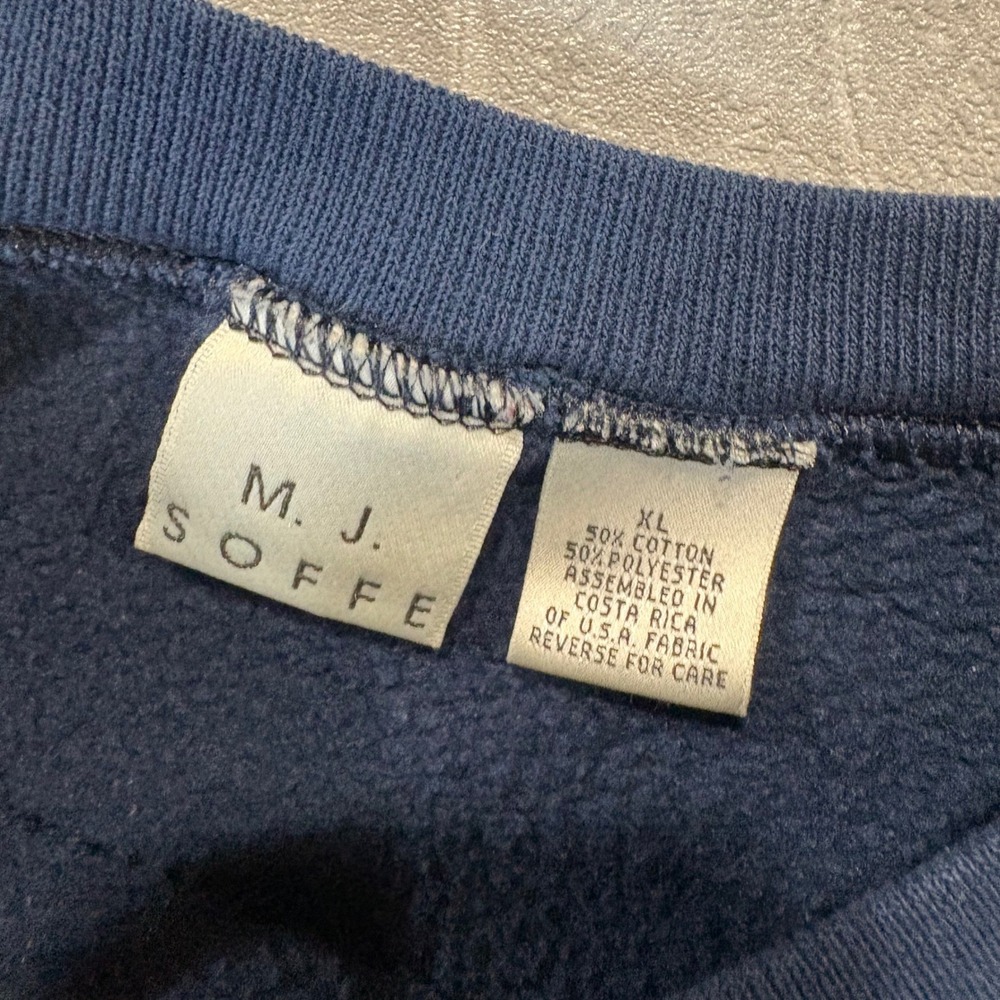 M.J. Soffe Air Force Crewneck Sweatshirt Navy Blue Graphic XL - Picture 4 of 7